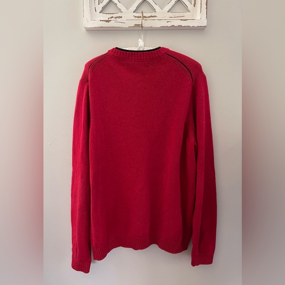 Tommy Hilfiger Cotton Blend Crewneck Sweater In Red Size M - Picture 2 of 12
